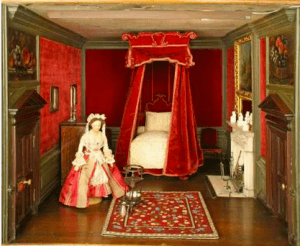 nostell-priory-dolls-house-chippendales-red-velve-bedroom