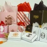 Famous-Name Miniature Shopping Bags, 1:12 Scale