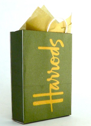 harrods-1:12 scale-shopping-bag